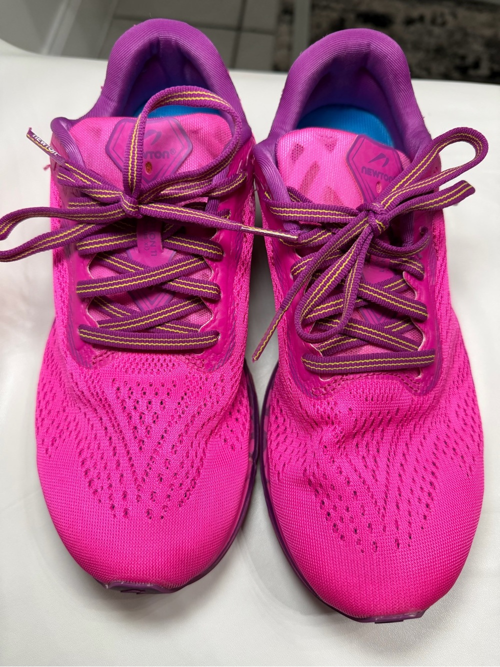 Newton Women's Athletic Running Shoes - Bright Fuchsia with Purple Accents